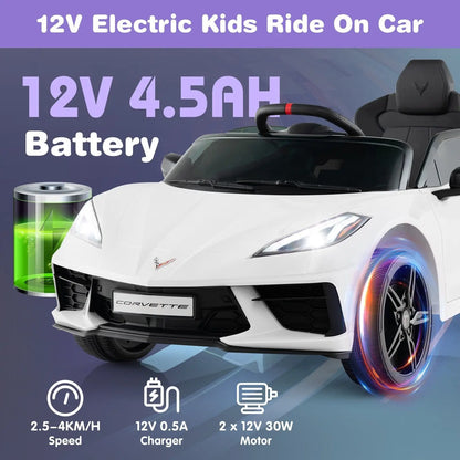 Chevrolet Corvette C8 Kids Electric Car – Sports Edition