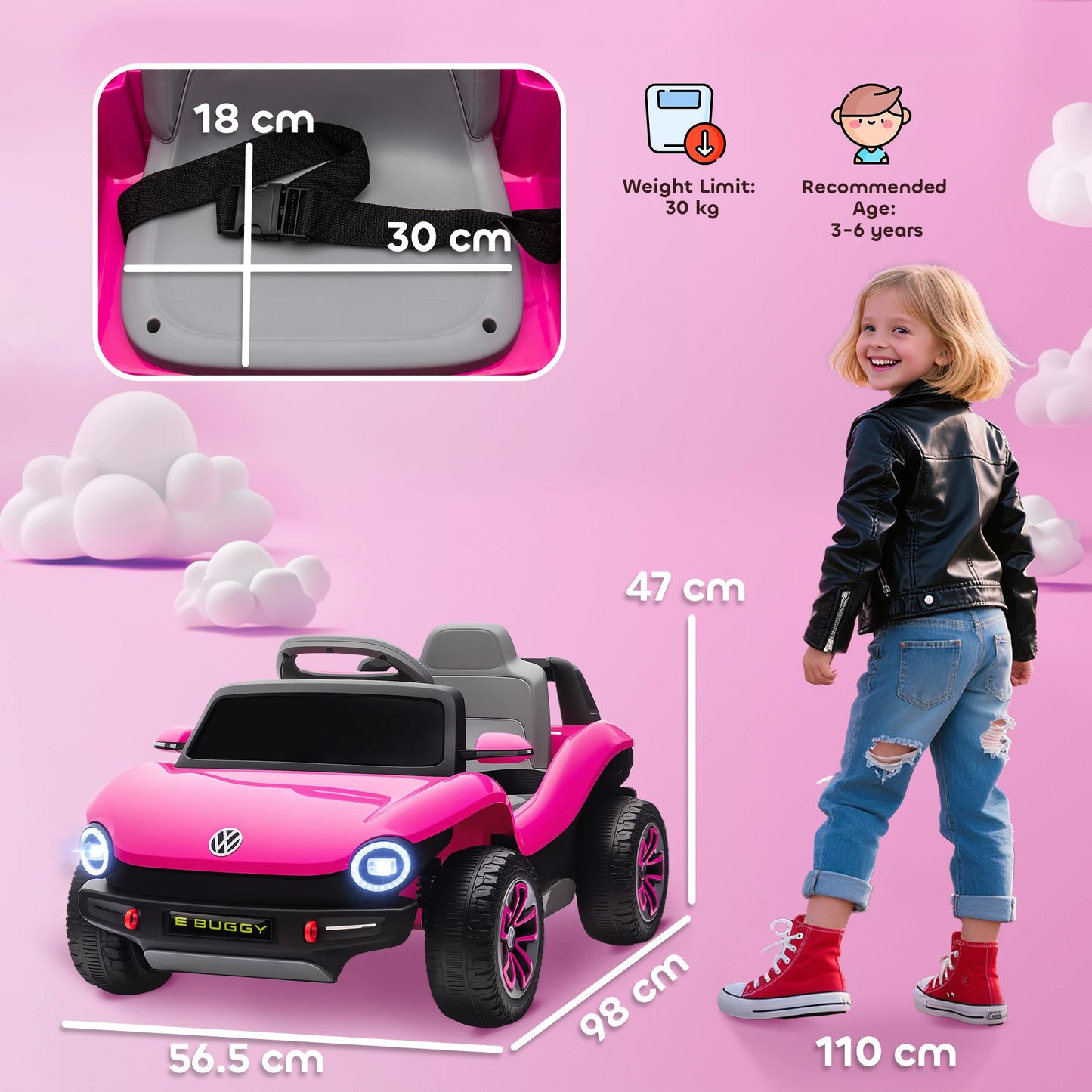 Volkswagen-Style Mini SUV for Kids – Modern Urban Edition