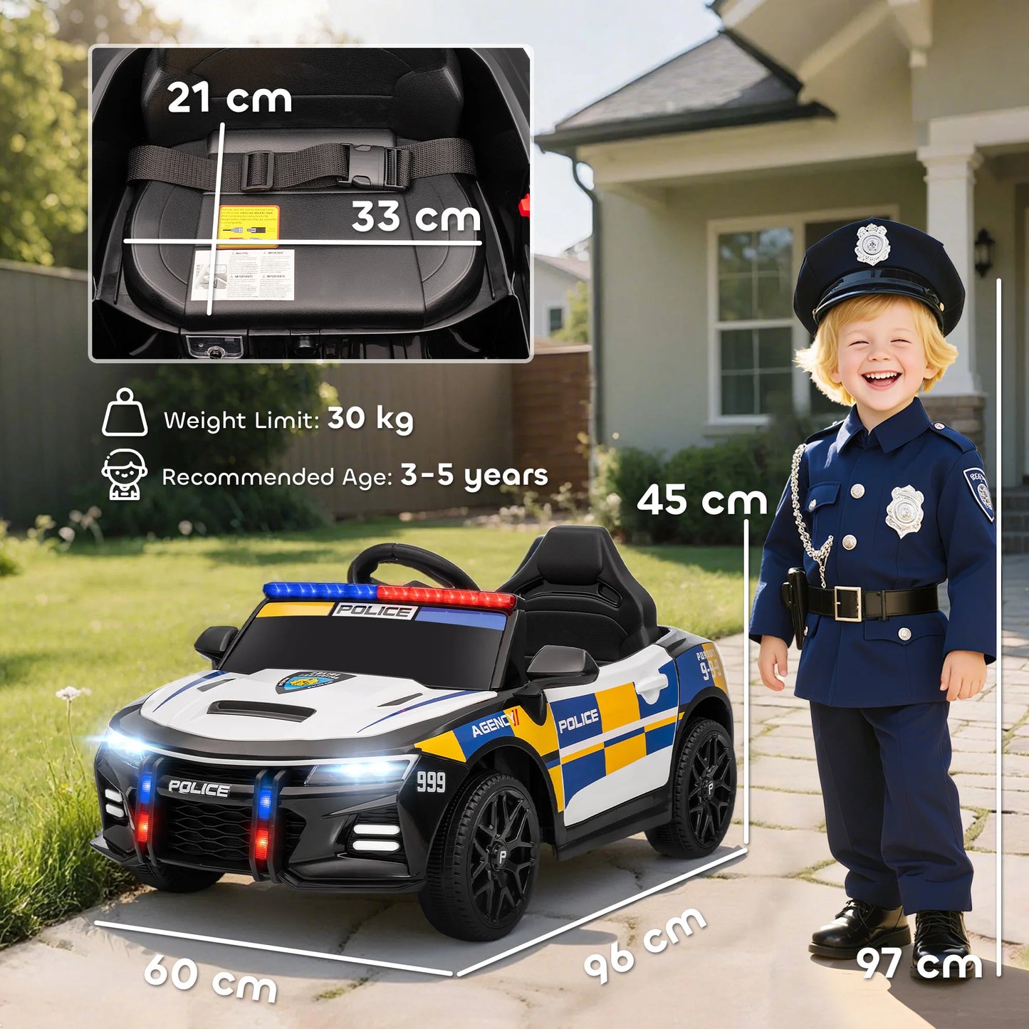 Police Patrol Kids Electric Car – Exclusive Edition