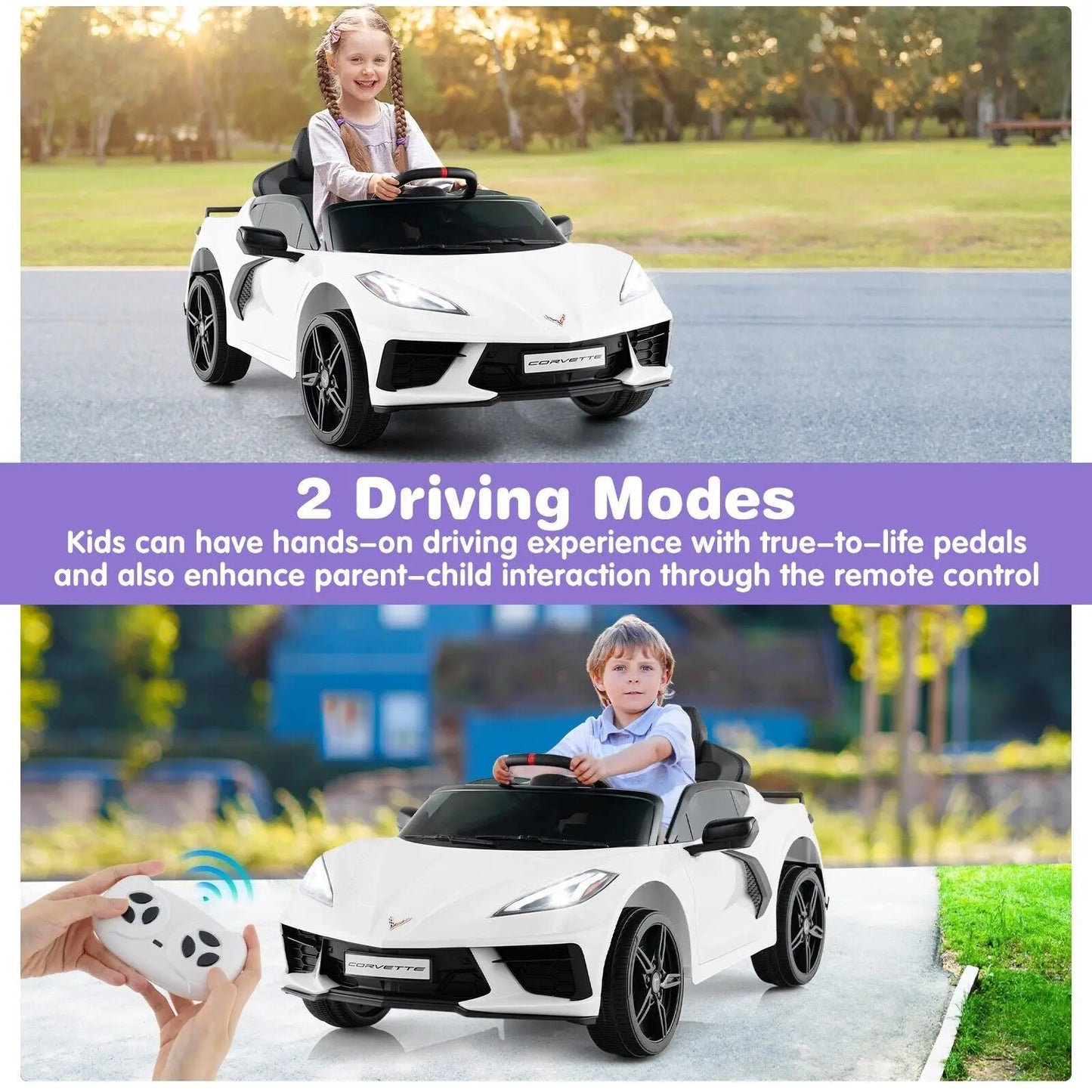 Chevrolet Corvette C8 Kids Electric Car – Sports Edition