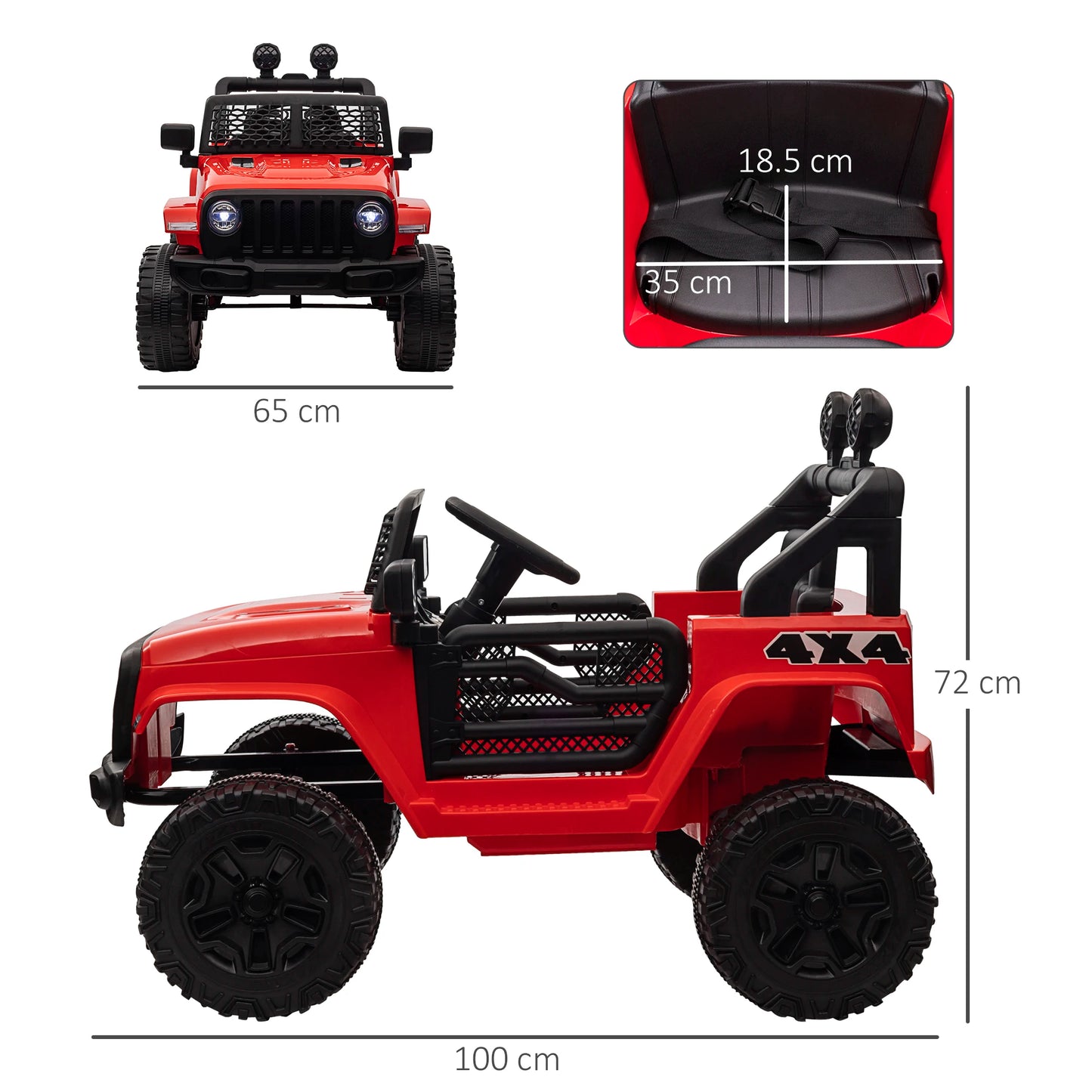 Children’s Electric Jeep Wrangler-Style Ride – Outdoor Explorer Edition