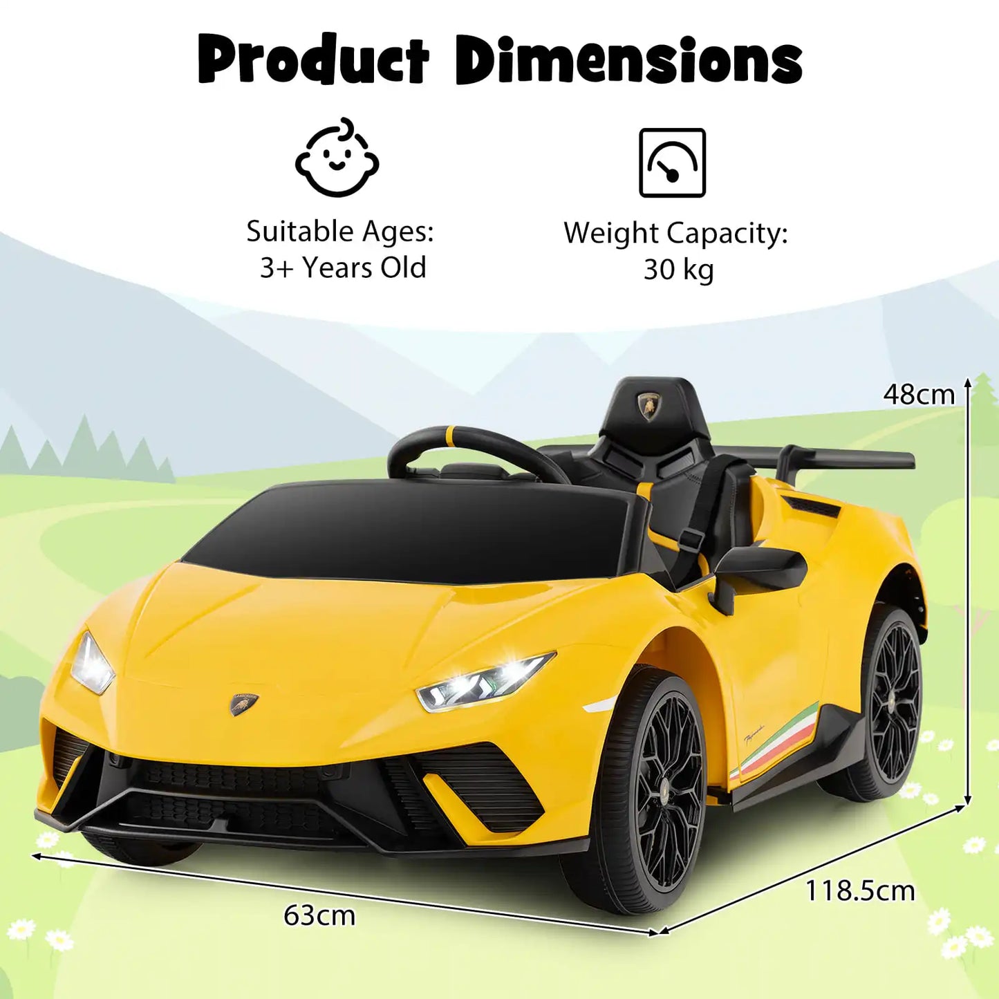 Lamborghini-Style Kids Supercar – Ultimate Performance Ride
