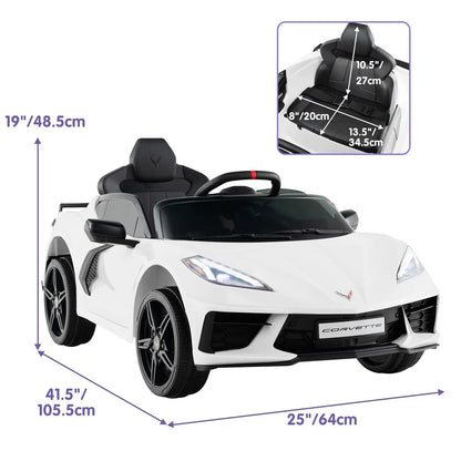 Chevrolet Corvette C8 Kids Electric Car – Sports Edition