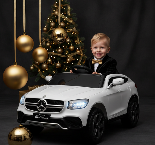 Mercedes G500 Branco Menino Loiro Christmas